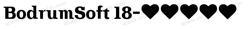 BodrumSoft 18字体转换